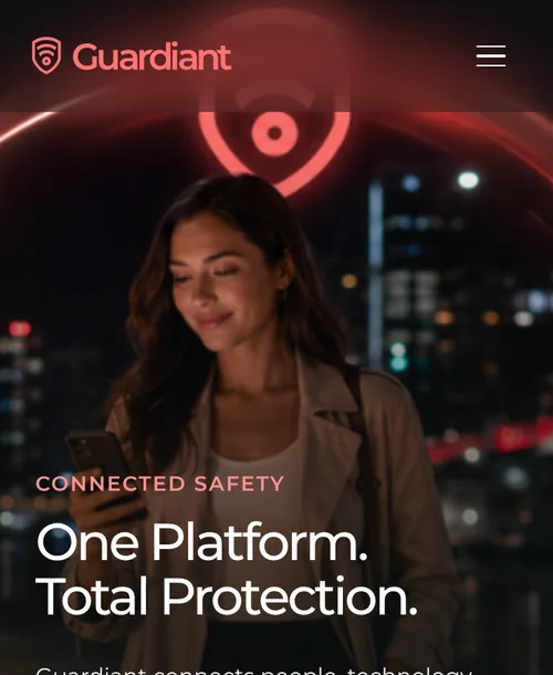Guardiant homepage: One platform. Total protection.